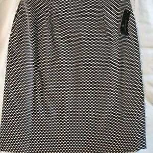 Worthington, black and white lattice, pencil skirt new with tags